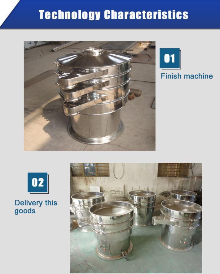 Hot Sale China Good Quality Vibration Sifter for Pharmaceutical (All 304, three outlets)