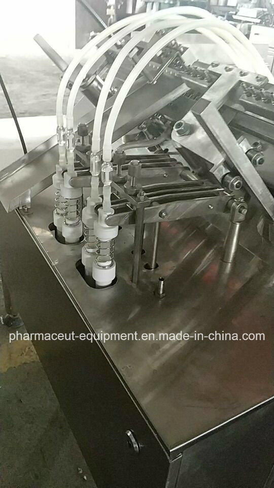 4 Head Glass Ampoule Cometic Liquid Filling and Heat Sealing Machine (Peristaltic pump)