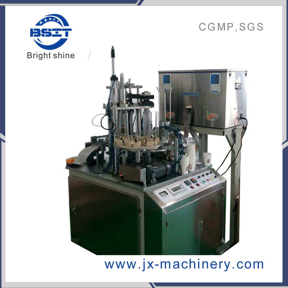 Automatic Tea Cup Hidden Filling Sealing Packing Machine