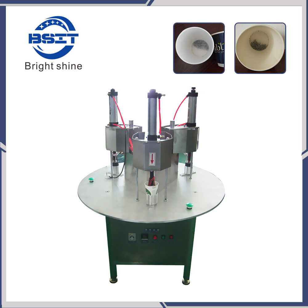 Tea Hidden Cup Filling Fiber and Allumineum Foil Sealing Packing Machine