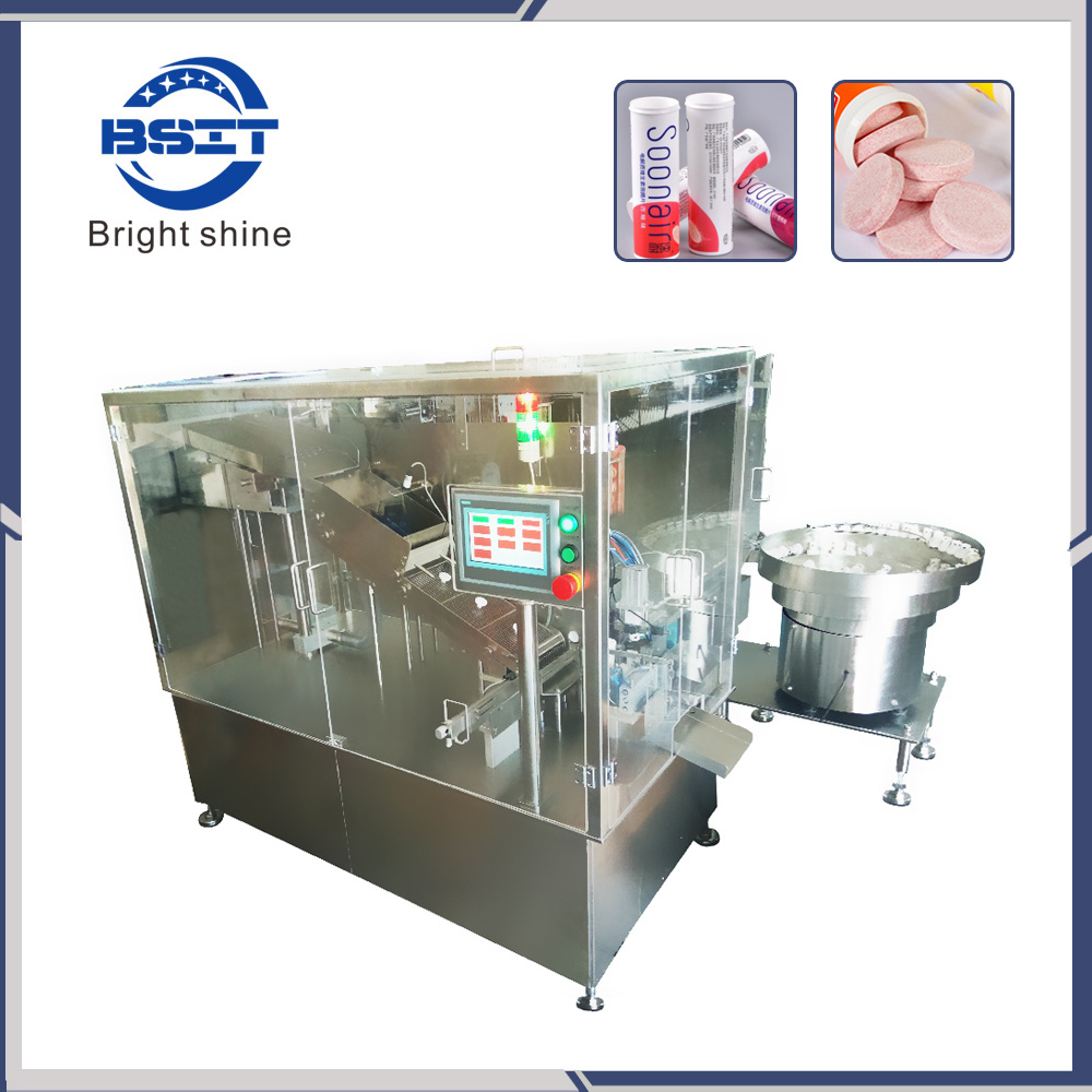 Hot Sale Vitamin C Effervescent Tablet Bottle Packaging Machine with SUS34/SS316 (BSP40A)