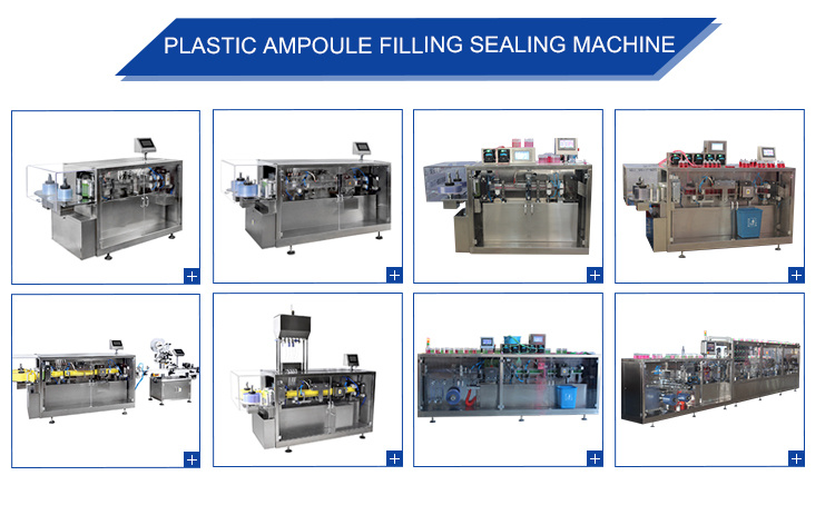 Pharmaceutical Machinery Plastic Ampoule Liquid Filling Sealing Machine (cGMP Standards)