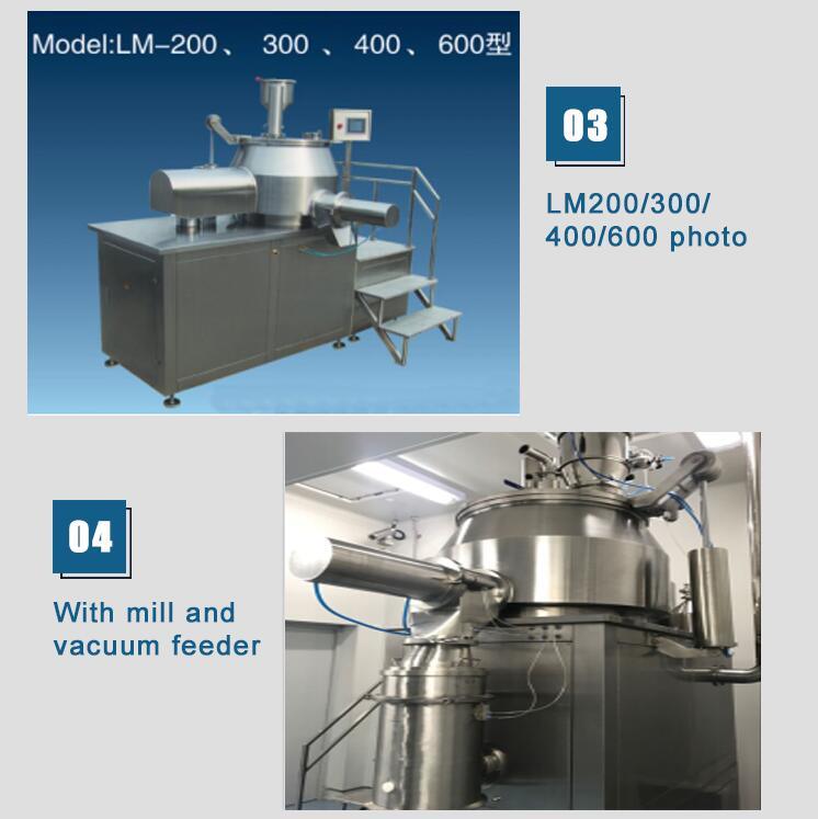 High Speed Wet Mixer Granulating Machine with Meet GMP Standards (LM200)