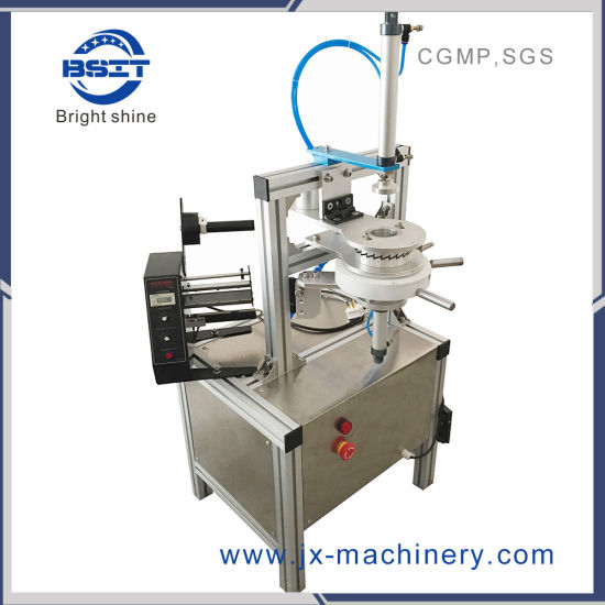 Pneumatic Plastic Blue Bubble Soap Paper Pleat Wrapping Packing Machine for Saveing Labor