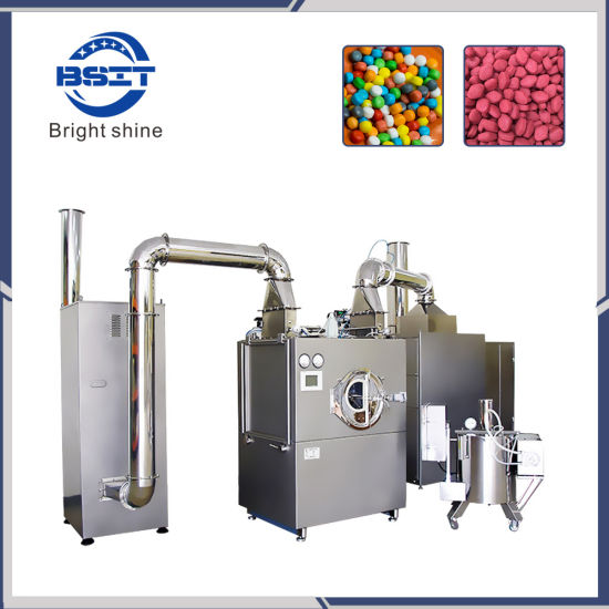 BGB PLC touch screen High Speed SS316/SUS304 Tablet Candy Pill Film Coating Machine 