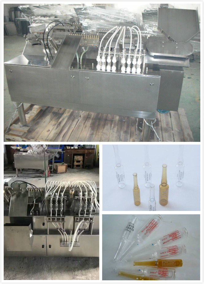 6 Head Pharmaceutical Injection Liquid Glass Ampoule Filling Machine (5-10ML)
