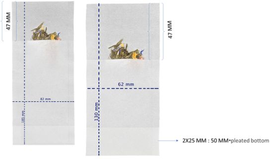 High Speed Double Channels Empty Tea Bag Maker Machine/Tea Bag Forming Machine