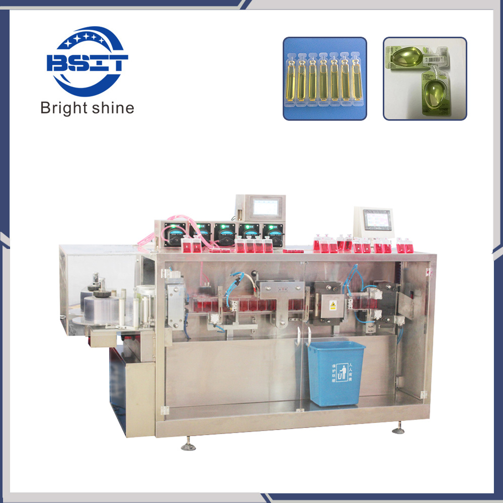 Stand-up Perfume Plastic Ampoule Liquid Forming Filling Sealing Packing Machine (PVC/PE Bottle)