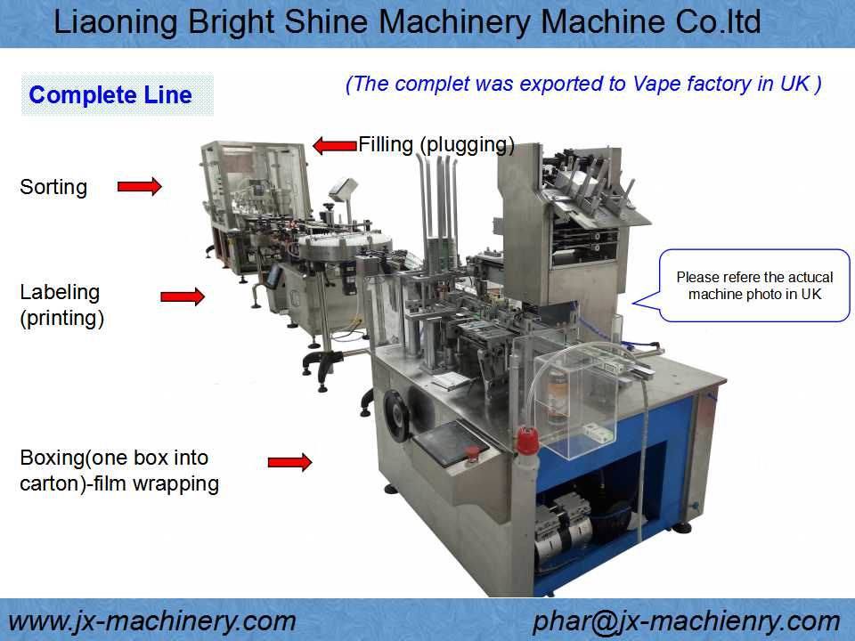 Pet Bottle Manufacture Price E-Cigarette Liquid Filling Production Line Machine