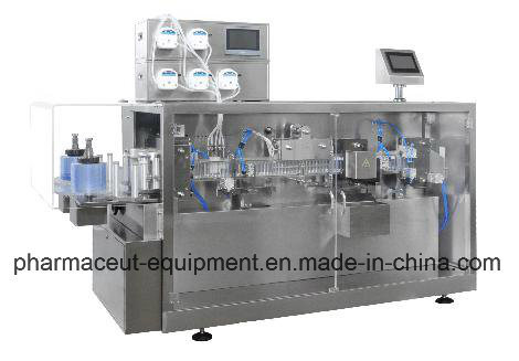 Dsm5+Lm100 Plastic Ampoule Bottle Filling Capping and Labeling Machine