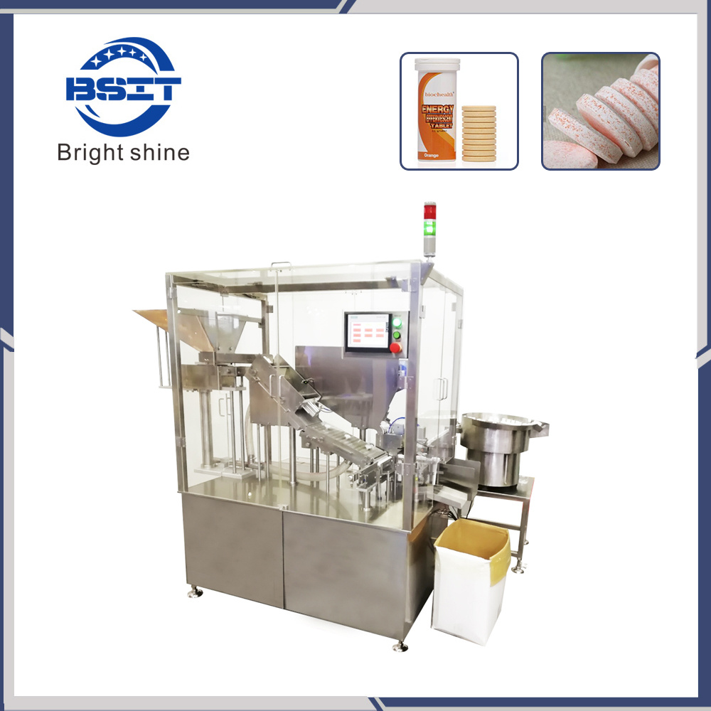 Hot Sale Vitamin C Effervescent Tablet Bottle Packaging Machine with SUS34/SS316 (BSP40A)