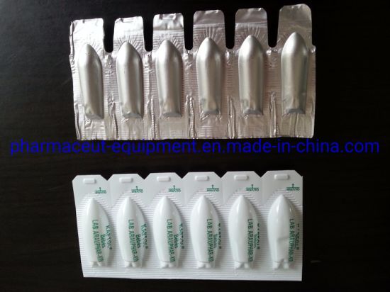 Empty Plastic Chinese Suppository Shells Roll Forming Cutting Filling Machine (ZS-U)