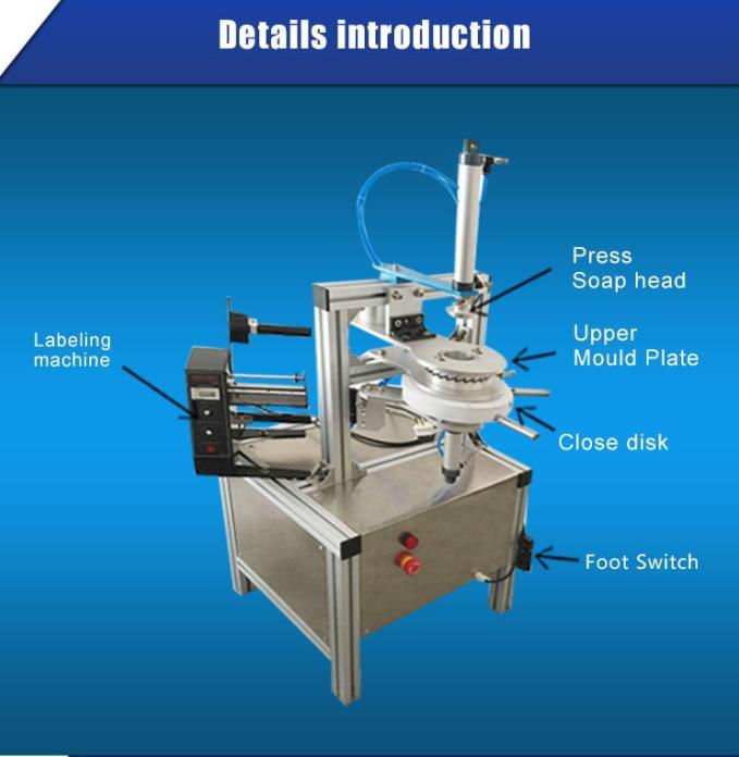 Pneumatic Plastic Blue Bubble Soap Paper Pleat Wrapping Packing Machine for Saveing Labor