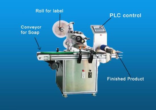 Hot Sale Automatic Soap Film Wrapper Packing Machine with Conveyor Belt