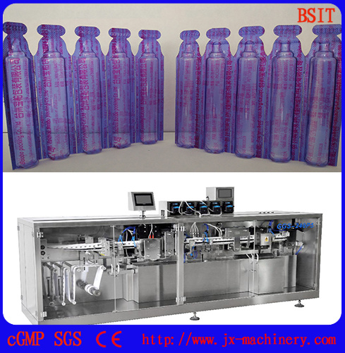 Pesticide 5-30ml Plastic Ampoule Bottle Liquid Forming Filling Sealing Machine