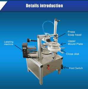 Pneumatic Plastic Blue Bubble Soap Paper Pleat Wrapping Packing Machine for Saveing Labor