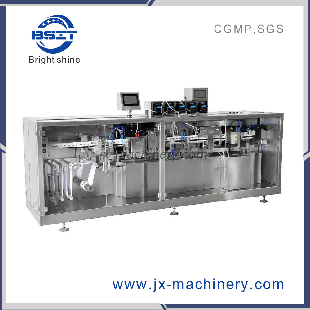 High Speed Oral Liquid Plastic Ampoule Forming Filling Sealing Packing Machine 