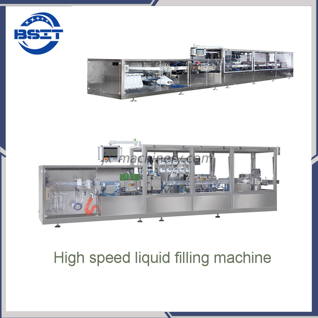 High Speed Oral Liquid Plastic Ampoule Forming Filling Sealing Packing Machine 